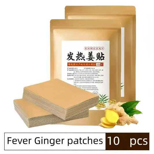 10pcs Self-Heating Ginger Moxibustion Patches